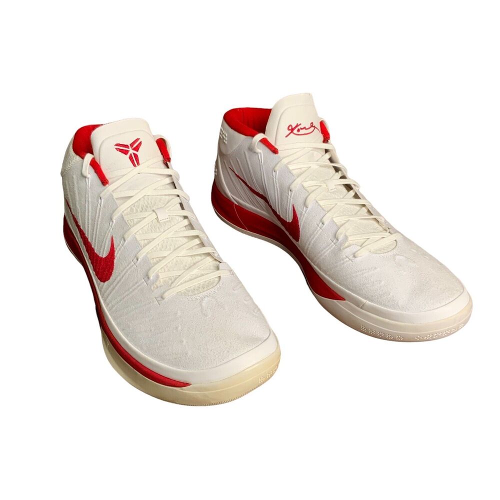 Nike Kobe AD TB Promo White Red 942521-114 Men's Size 17
